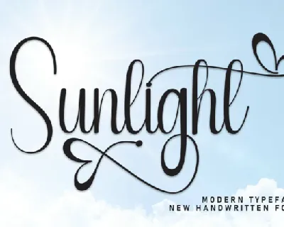 Sunlight Script font