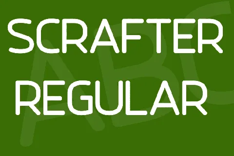 Scrafter font