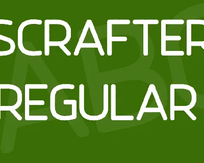 Scrafter font