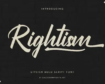 Rightism font