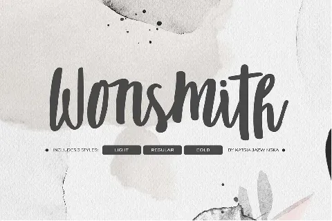 Wonsmith Script Trio Free font