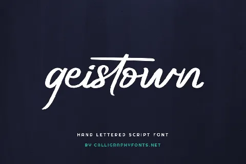 Geistown Demo font