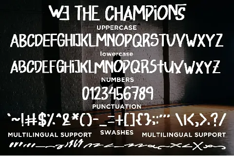 We The font