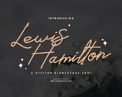 Lewis Hamilton font