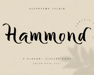 Hammond font