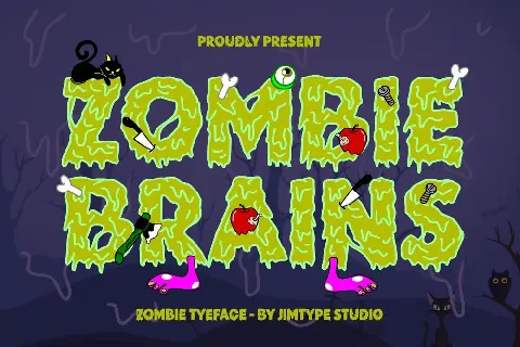 Zombie Brains font