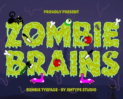 Zombie Brains font