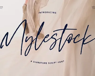 Mylestock font