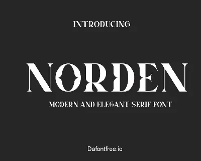 Norden font