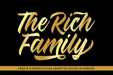 The Rich Family font