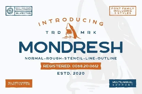 Mondresh Rough Sans font