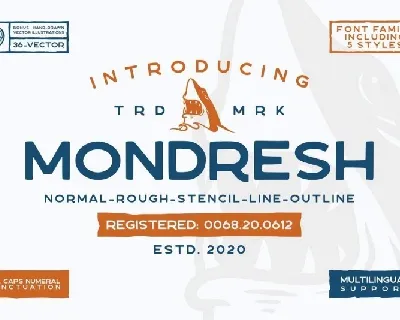 Mondresh Rough Sans font