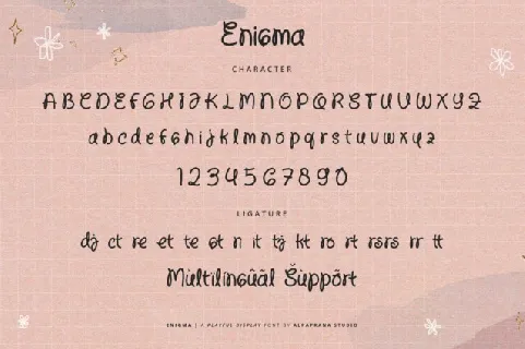 Enigma Display Typeface font