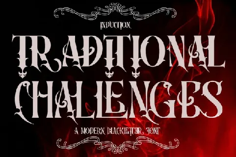 Traditional Challenges font