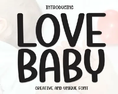 Love Baby Display font