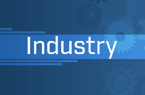 Industry font