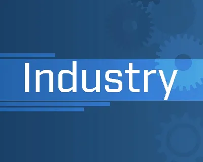 Industry font