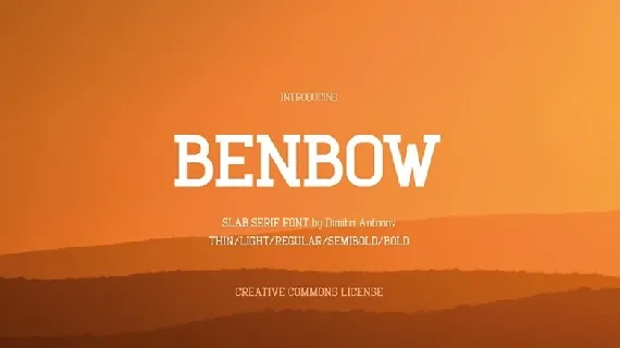 Benbow Family font