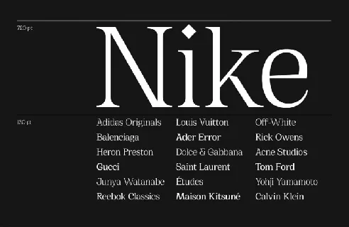 Cirka Typeface font
