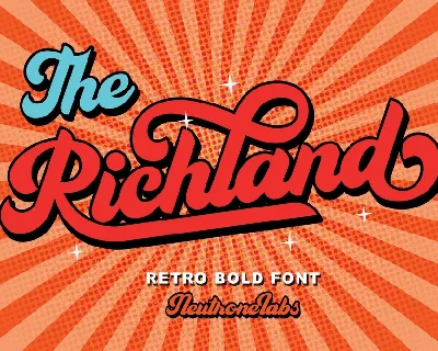 The Richland font