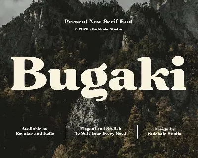 Bugaki font