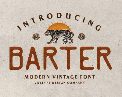 Barter font