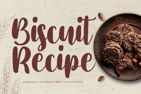 Biscuit Recipe font