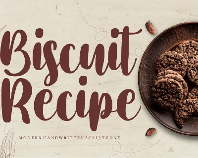 Biscuit Recipe font