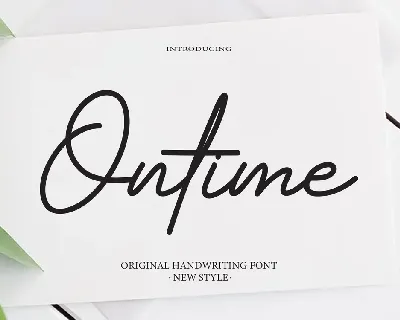 Ontime font