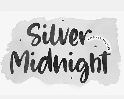 Silver Midnight font