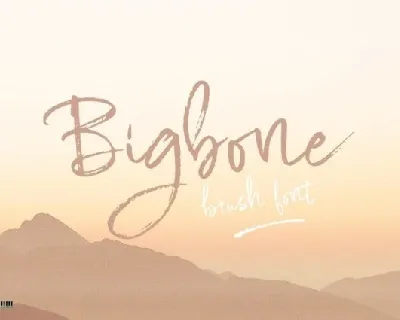 Bigbone Brush Typeface font