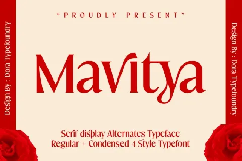 Mavitya Serif font