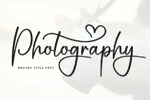 Photography Script Typeface font