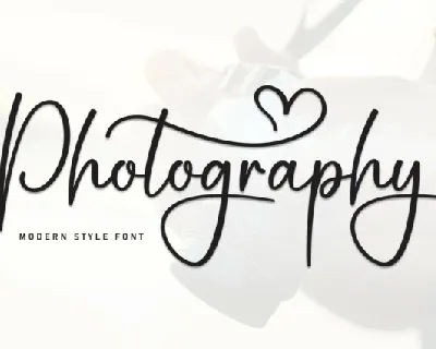 Photography Script Typeface font