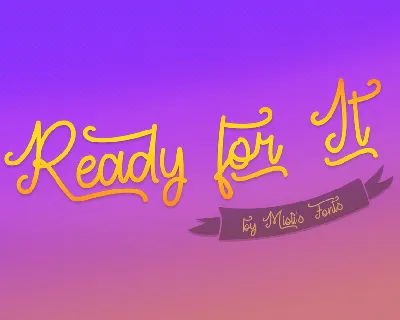 Ready For It font