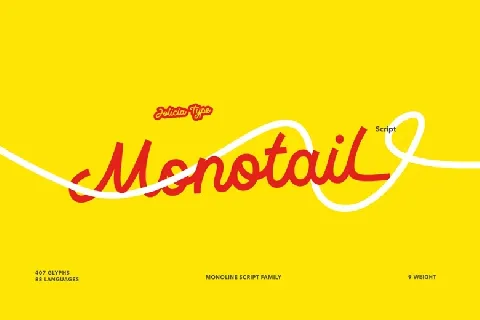 Monotail Script font