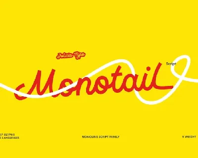 Monotail Script font