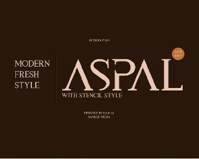 Aspal font