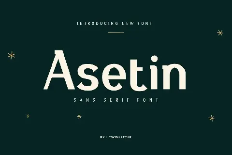 Asetin Personaluse font