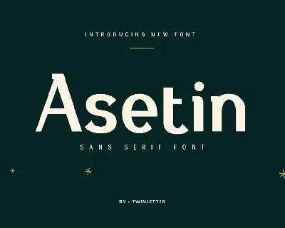 Asetin Personaluse font