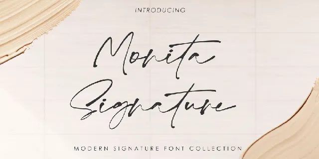 Monita Signature PERSONAL USE font