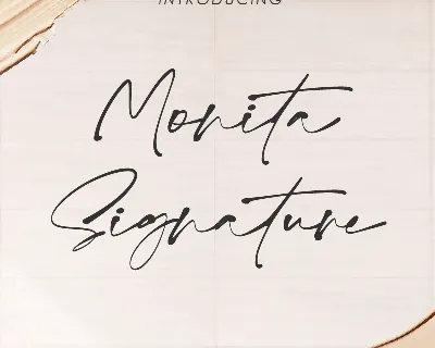 Monita Signature PERSONAL USE font