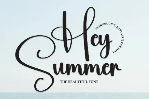 Hey Summer Script font
