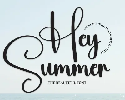 Hey Summer Script font