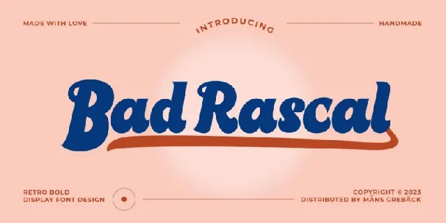 Bad Rascal font