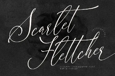 Scarlet Flettcher font