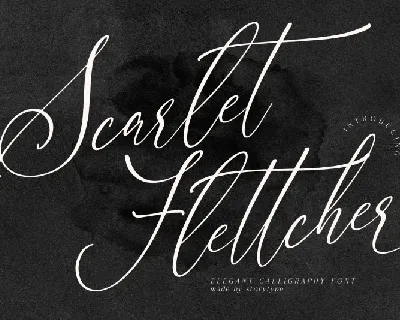 Scarlet Flettcher font