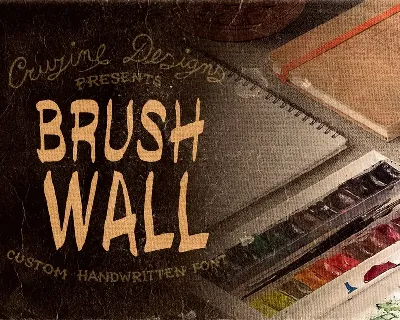 Brushwall font