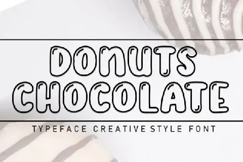 Donuts Chocolate Display font