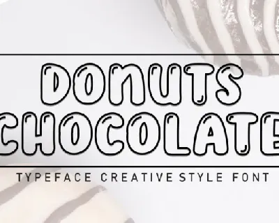Donuts Chocolate Display font